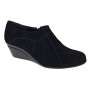 Botine dama rosii din piele naturala intoarsa cu platforme de 5 cm - Mira Velur